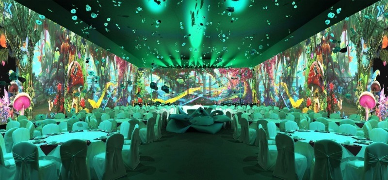 3D/5D全息宴会厅，让你拥有一场梦幻绚丽的婚礼