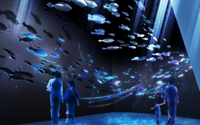 全息光影海洋展馆长岛温泉乐园艺术展